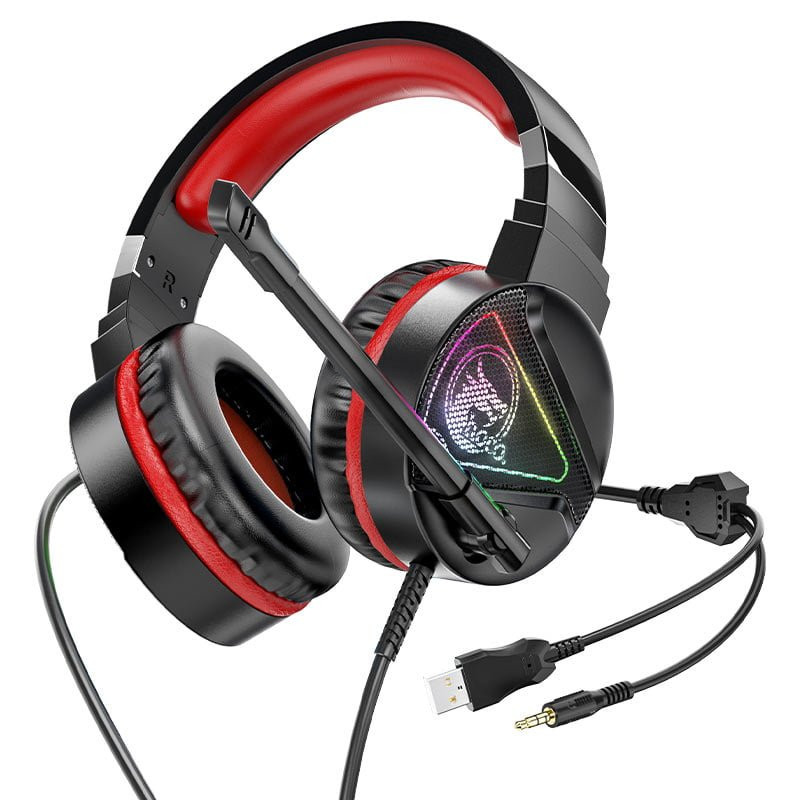 Hoco W104 Gaming Headphone – Red Color