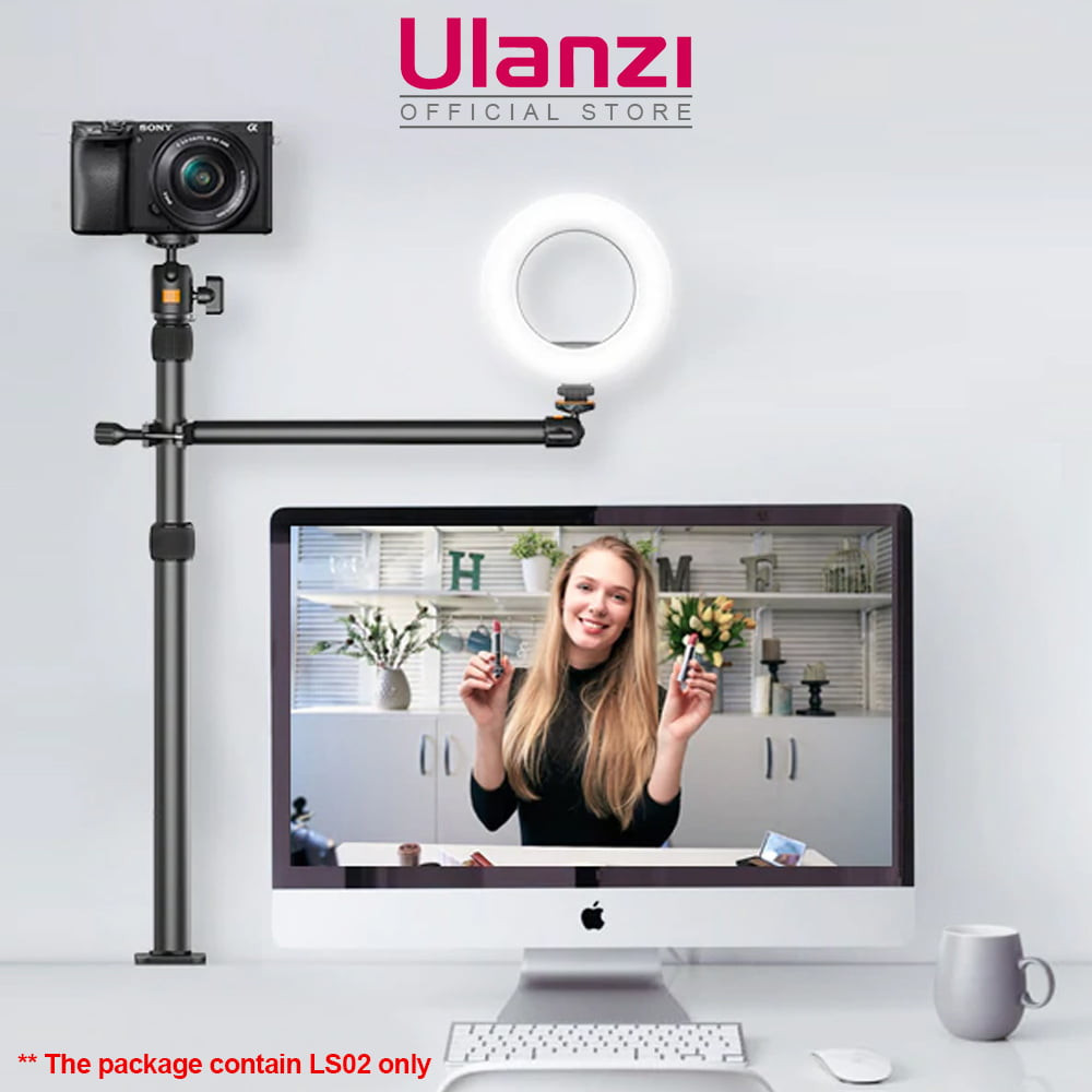 New! Overhead Desk Mount Stand for DSLR, DSLR & Ring Lights (Ulanzi VIJIM-LS02)