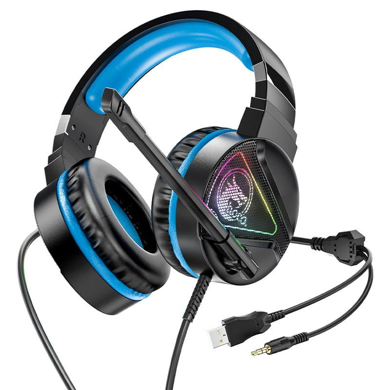 Hoco W104 Gaming Headphone – Blue Color