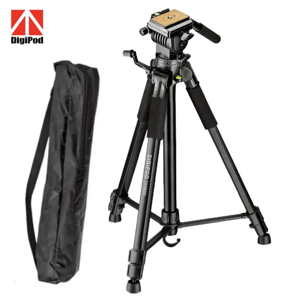 Best Quality Video Tripod For DSLR, Camcorder, Smartphone- DIGIPOD TR-688V (5.5 feet)